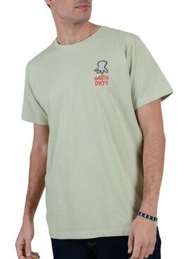 Camiseta El Pulpo Oasis days verde para hombre