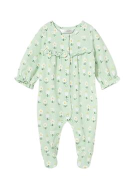Conjunto Mayoral de peleles verde agua para bebé