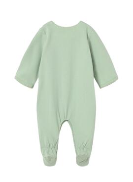 Conjunto Mayoral de peleles verde agua para bebé