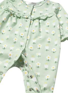 Conjunto Mayoral de peleles verde agua para bebé