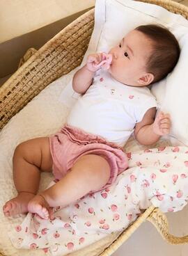 Conjunto Mayoral bodies y cubrepañal rosa para bebé