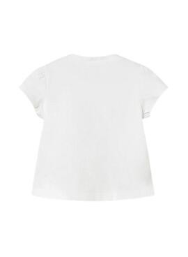 Camiseta Mayoral blanca con fresa para bebé