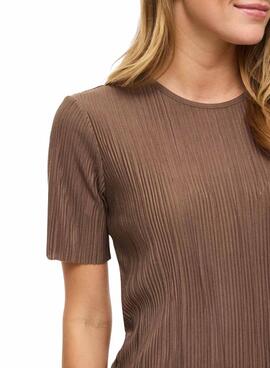 Camiseta Vila Viplisa marrón para mujer