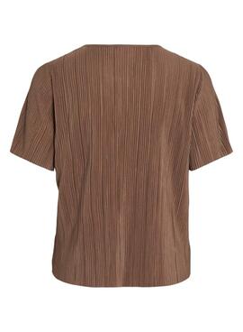 Camiseta Vila Viplisa marrón para mujer