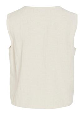 Chaleco Vila Vipolli blanco para mujer