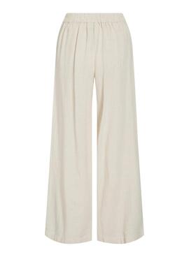 Pantalón Vila Vipolli blanco para mujer