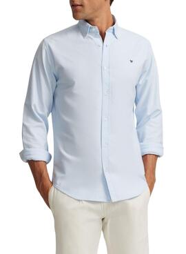 Camisa Silbon oxford azul para hombre