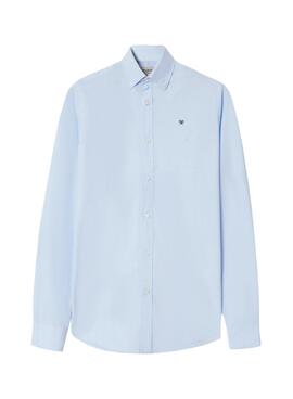 Camisa Silbon oxford azul para hombre