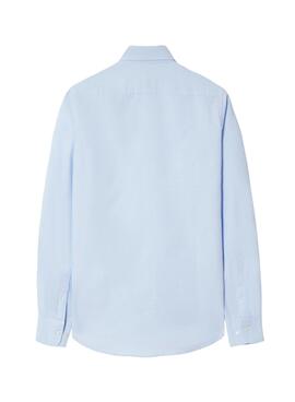 Camisa Silbon oxford azul para hombre