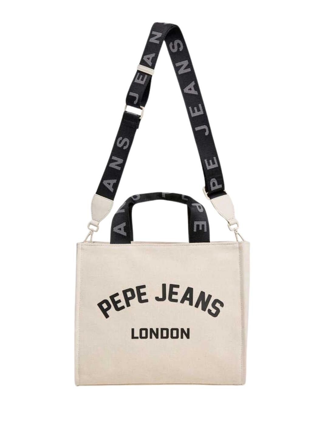 Bolso Pepe Jeans Trisha beige para mujer