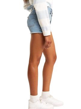 Shorts Levis 501  Denim Claro Para Mujer
