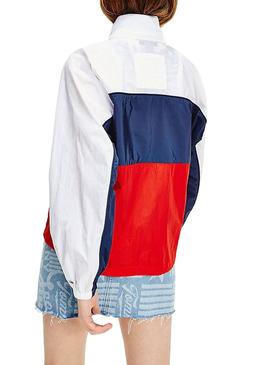 Parka TOMMY JEANS Colorblock multicolor para mujer 