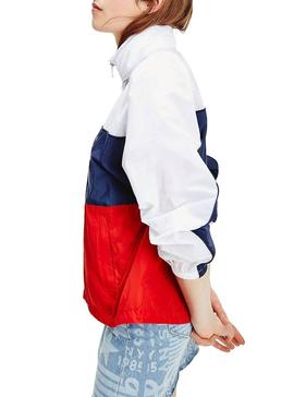 Parka TOMMY JEANS Colorblock multicolor para mujer 