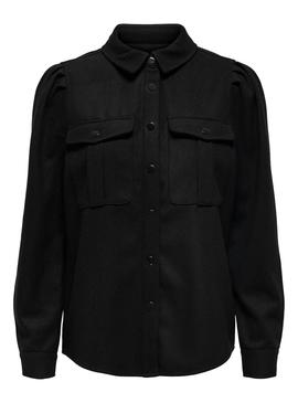 Camisa Only Eilena Lana Negro Para Mujer