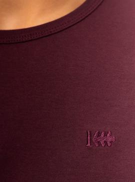 Camiseta Klout Organic Premium Granate para Hombre