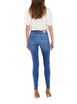 Pantalón vaquero Only mid skinny azul medio para mujer